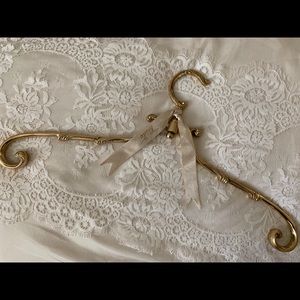 NEW bridal antique-inspired gold metal hanger